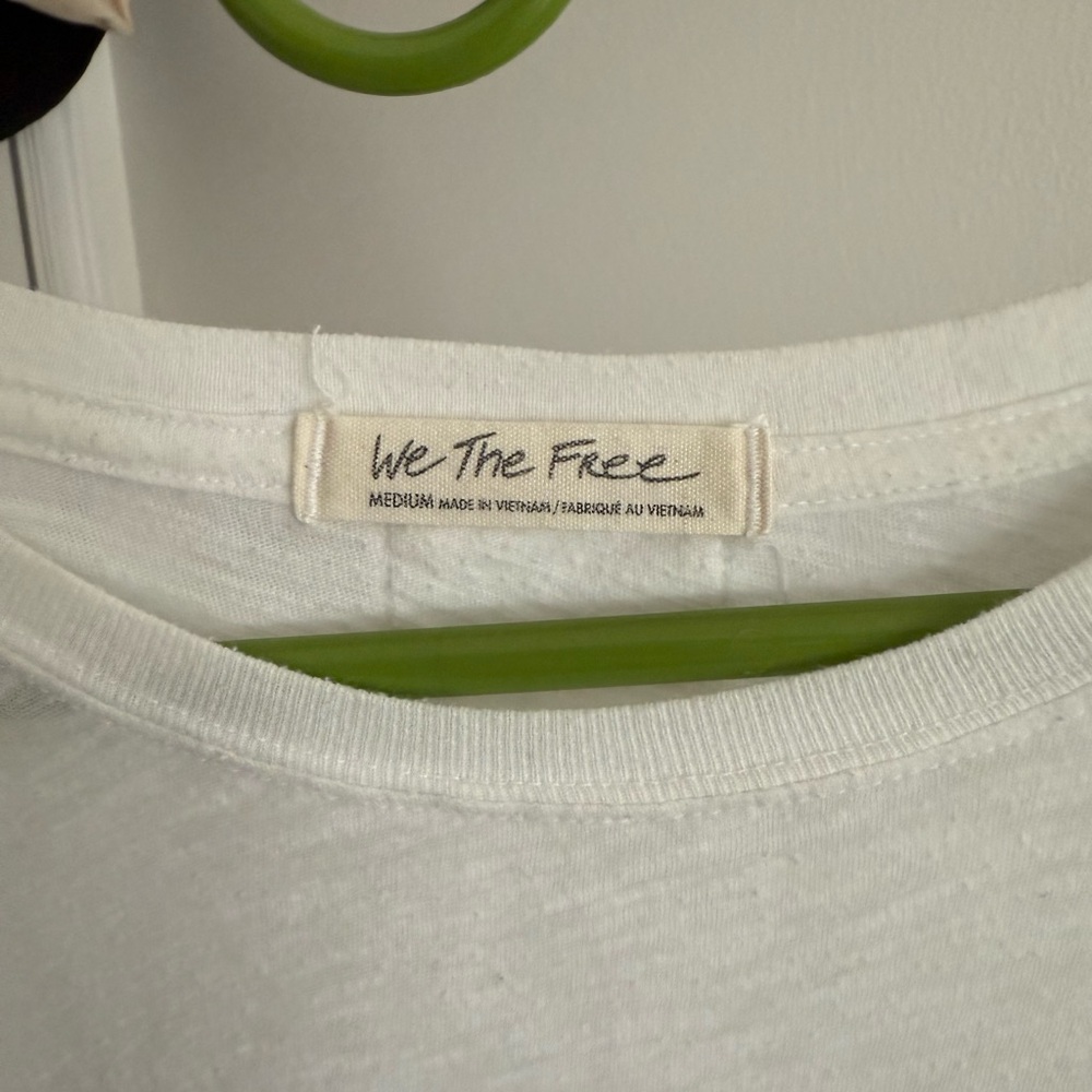 We The Free Sheet White Short Sleeve Top - Picture 3 of 3